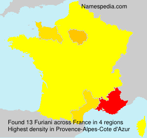 Surname Furiani in France Surname Furiani in France