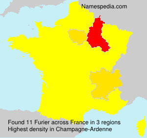 Surname Furier in France Surname Furier in France