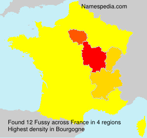 Surname Fussy in France Surname Fussy in France