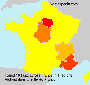 Surname Fusz in France Surname Fusz in France