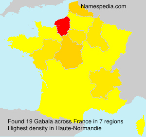 Surname Gabala in France Surname Gabala in France