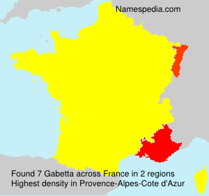 Surname Gabetta in France Surname Gabetta in France