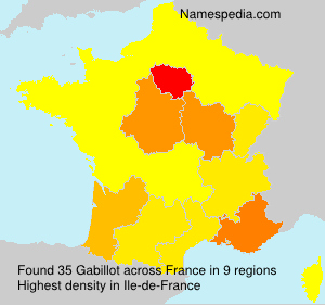 Surname Gabillot in France Surname Gabillot in France
