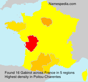 Surname Gabirot in France Surname Gabirot in France