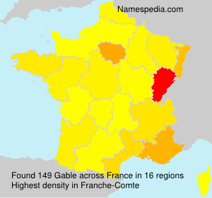 Surname Gable in France Surname Gable in France