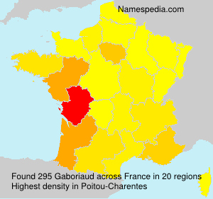 Surname Gaboriaud in France Surname Gaboriaud in France