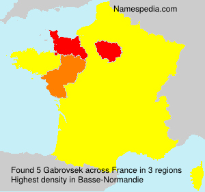 Surname Gabrovsek in France Surname Gabrovsek in France