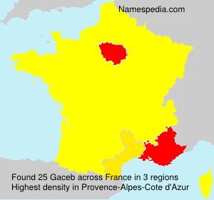 Surname Gaceb in France Surname Gaceb in France