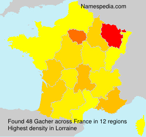 Surname Gacher in France