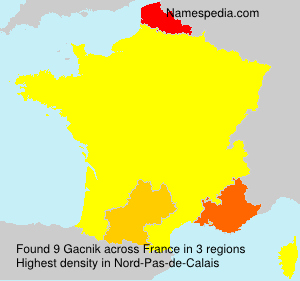 Surname Gacnik in France Surname Gacnik in France
