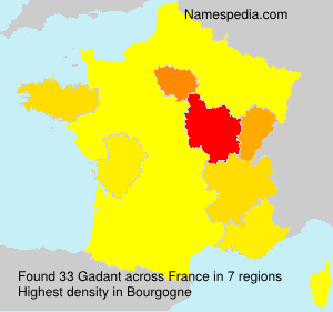 Surname Gadant in France Surname Gadant in France