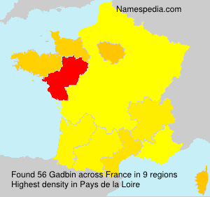 Surname Gadbin in France Surname Gadbin in France