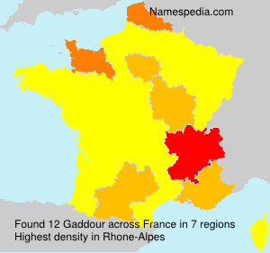 Surname Gaddour in France