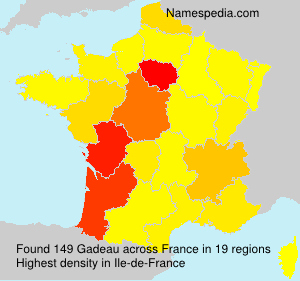 Surname Gadeau in France Surname Gadeau in France