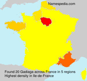 Surname Gadiaga in France Surname Gadiaga in France