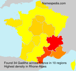 Surname Gadilhe in France Surname Gadilhe in France