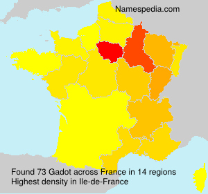 Surname Gadot in France Surname Gadot in France