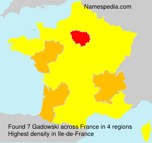 Surname Gadowski in France Surname Gadowski in France