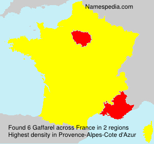 Surname Gaffarel in France Surname Gaffarel in France