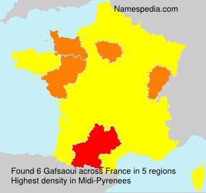 Surname Gafsaoui in France Surname Gafsaoui in France
