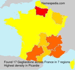 Surname Gagliardone in France Surname Gagliardone in France