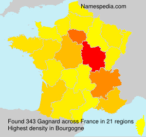 Surname Gagnard in France Surname Gagnard in France