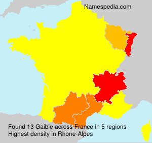 Surname Gaible in France Surname Gaible in France