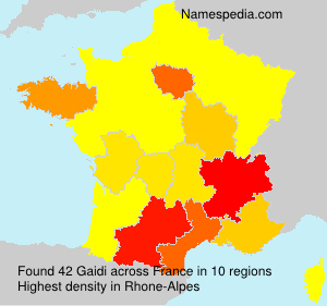 Surname Gaidi in France Surname Gaidi in France
