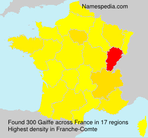 Surname Gaiffe in France Surname Gaiffe in France