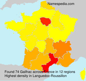 Surname Gailhac in France Surname Gailhac in France
