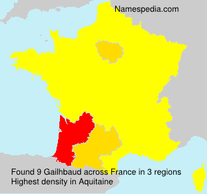 Surname Gailhbaud in France Surname Gailhbaud in France