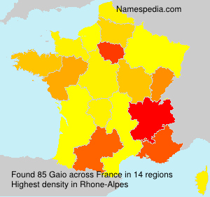 Surname Gaio in France Surname Gaio in France