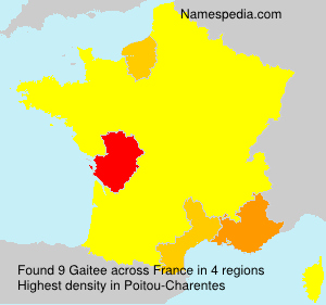 Surname Gaitee in France Surname Gaitee in France