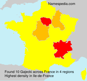 Surname Gajecki in France Surname Gajecki in France