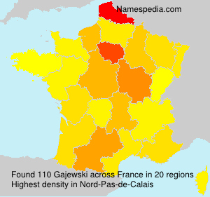 Surname Gajewski in France Surname Gajewski in France