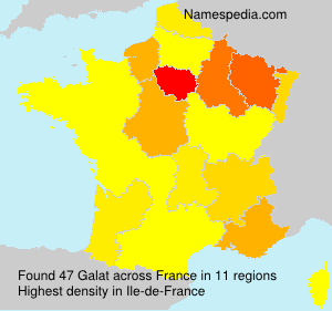 Surname Galat in France Surname Galat in France