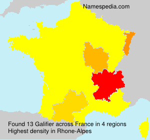 Surname Galifier in France Surname Galifier in France