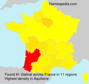 Surname Galinat in France Surname Galinat in France