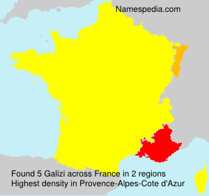 Surname Galizi in France