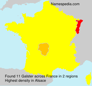 Surname Galster in France Surname Galster in France
