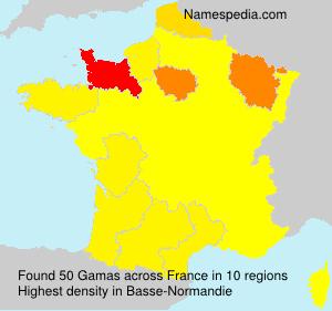 Surname Gamas in France Surname Gamas in France
