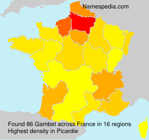 Surname Gambet in France Surname Gambet in France