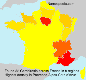 Surname Gambirasio in France Surname Gambirasio in France