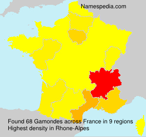 Surname Gamondes in France Surname Gamondes in France