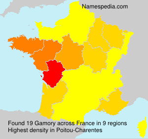 Surname Gamory in France