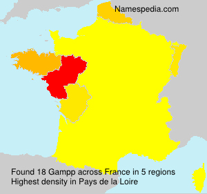 Surname Gampp in France Surname Gampp in France