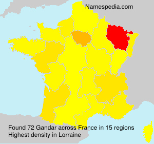 Surname Gandar in France Surname Gandar in France