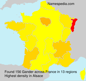 Surname Gander in France Surname Gander in France