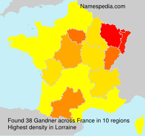 Surname Gandner in France Surname Gandner in France