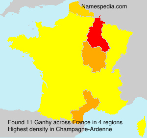 Surname Ganhy in France Surname Ganhy in France